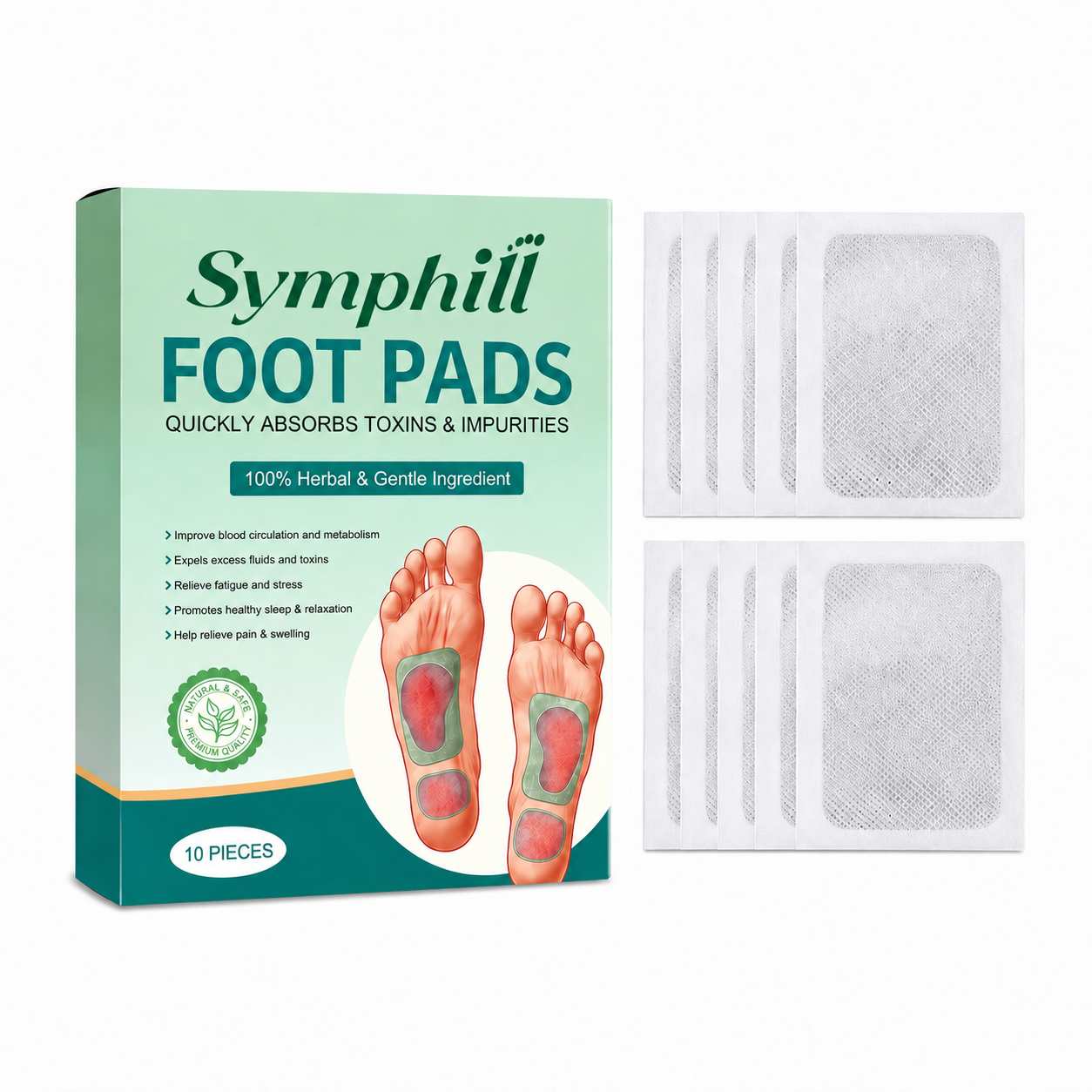 Easy Well Detox Foot Patches (Pack of 10) BUY 1 GET 1 FREE